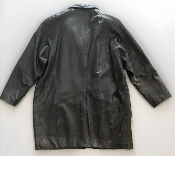Ralph Lauren Vintage Leather Coat, Womens size XL - Picture 13 of 14